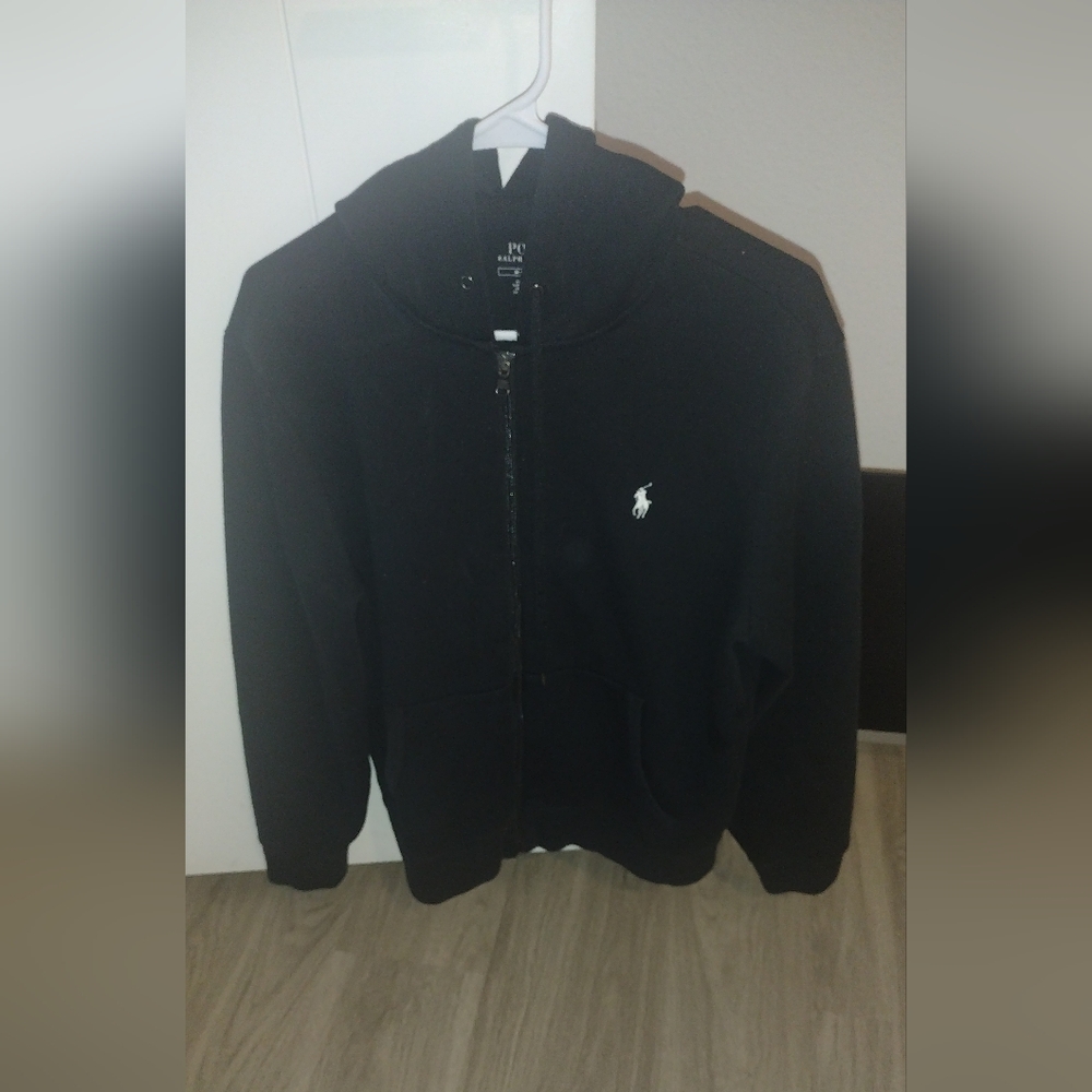 Black Polo Hoodie